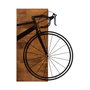 Wallity Bisiklet Accesorio decorativo de pared Negro y Nogal